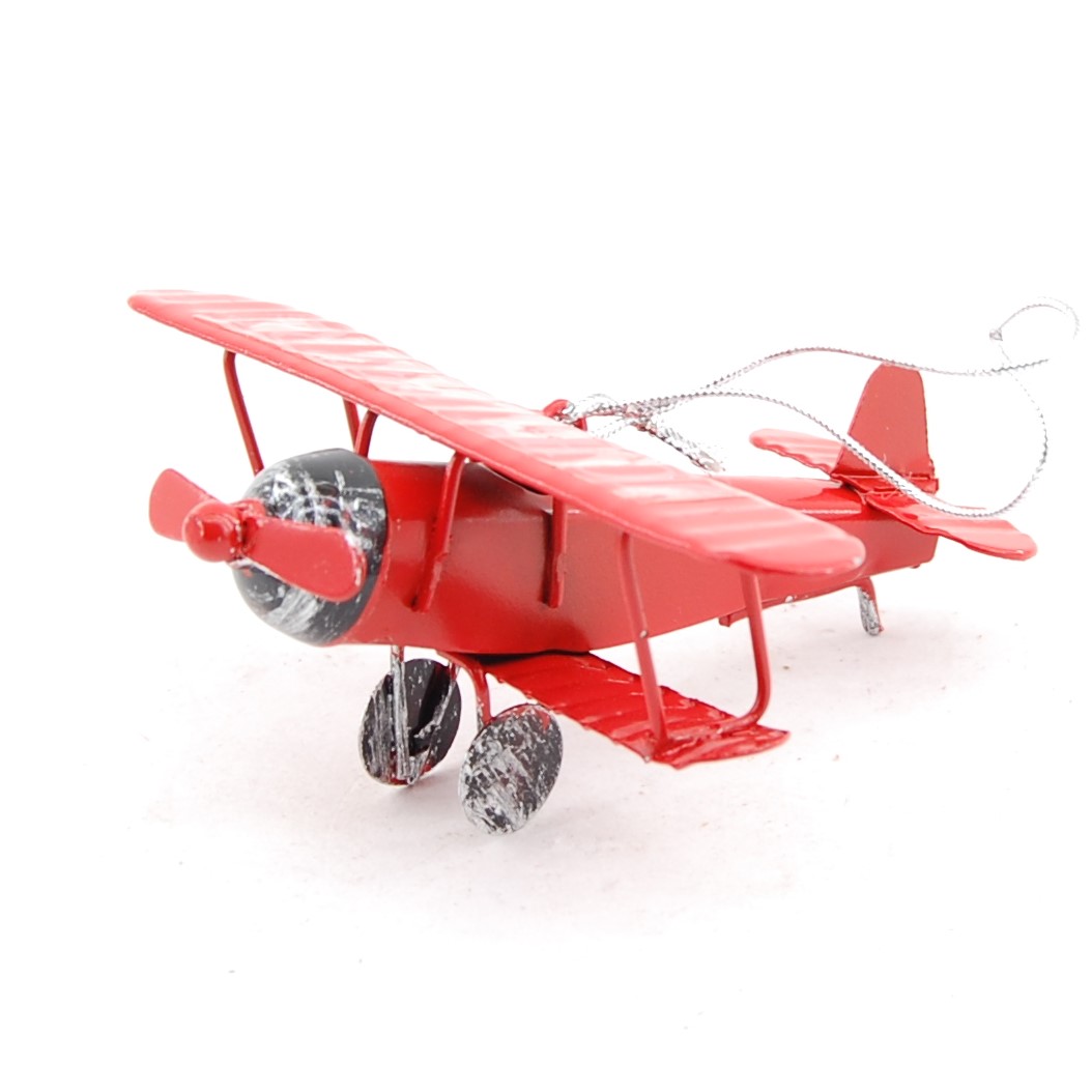 Kovové lietadlo- KL-3- ćervené