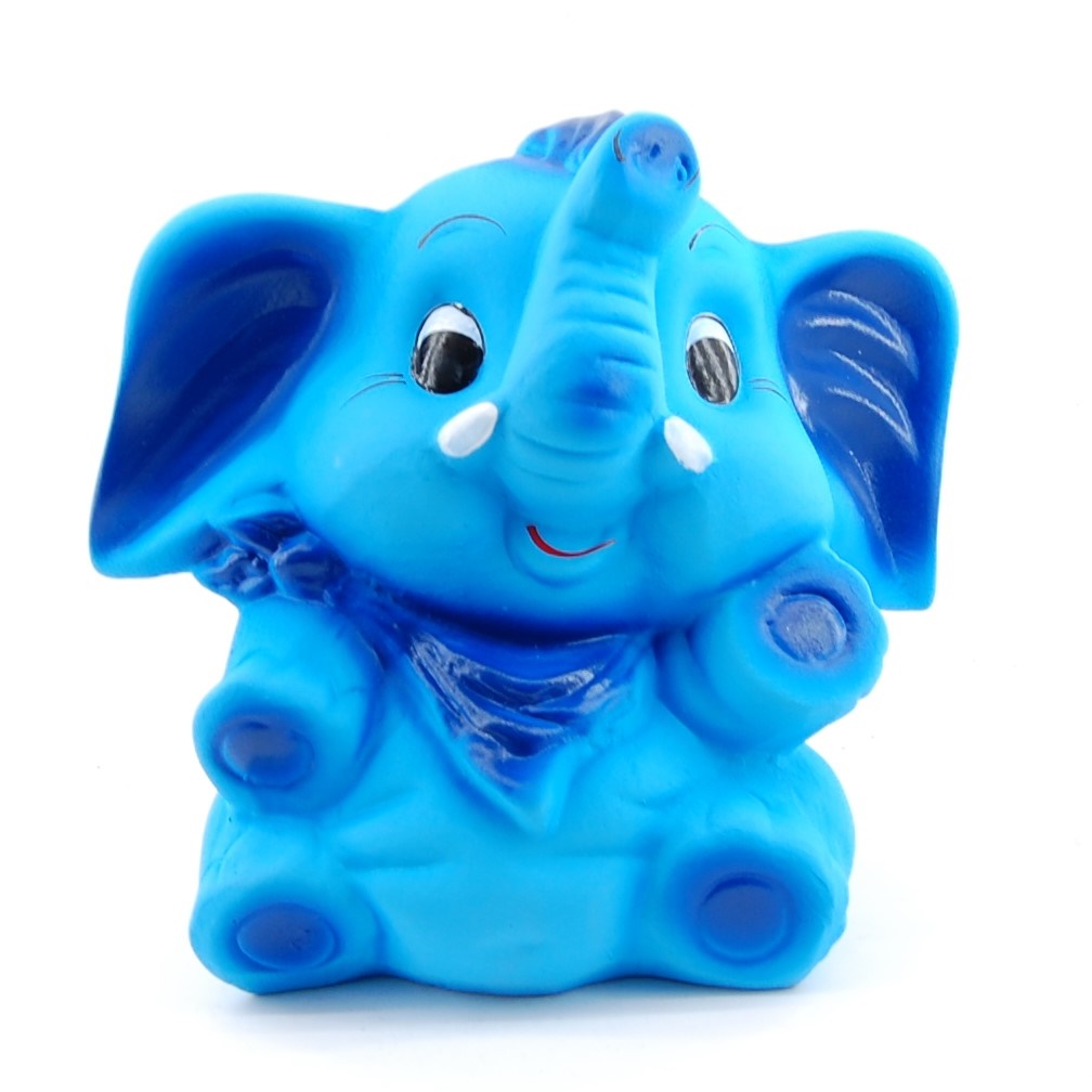 Pokladnička Slon 20 cm- Modrý