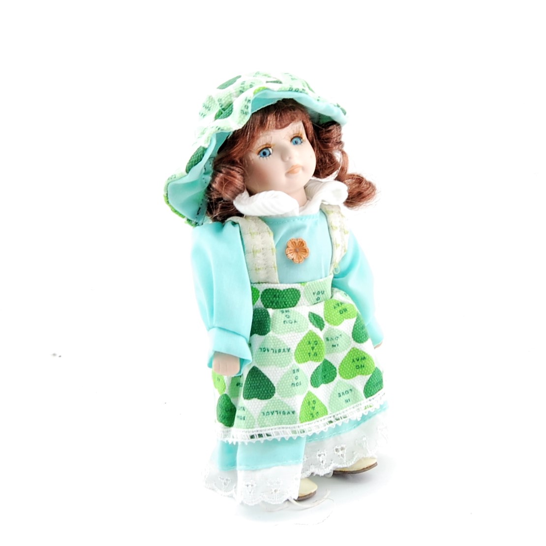 Porcelánová bábika - 2-BA-2- zelená
