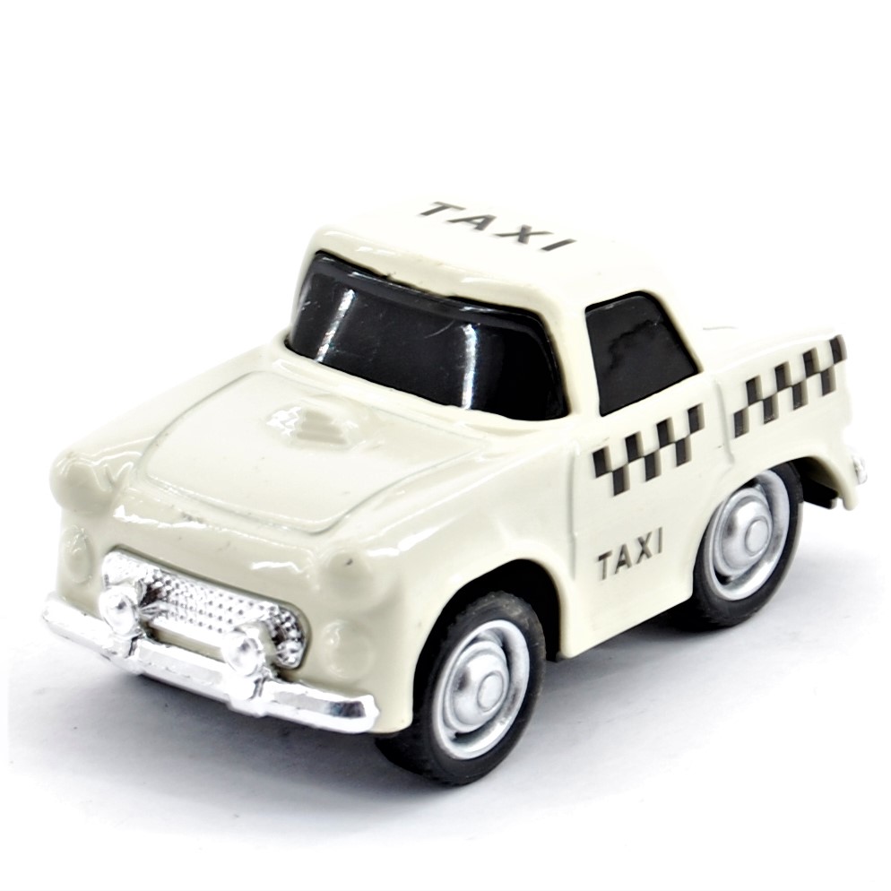 Autíčko Taxi 6x4 cm- Biele